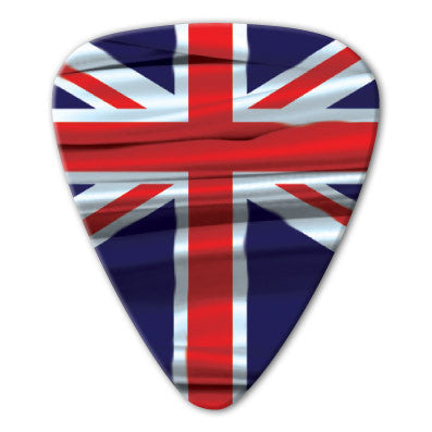 England - Union Jack Photo Flag Picks (10 pack) - Ugly Dog Band Merch - Custom Guitar Picks and Band Merchandise Canada
