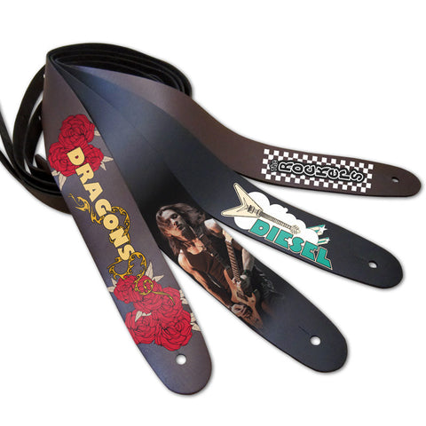 Custom Printed Guitar Straps - Ugly Dog Band Merch - Custom Guitar Picks and Band Merchandise Canada - 1