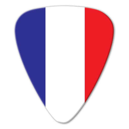 World Flag - France Flag Picks (10 pack) - Ugly Dog Band Merch - Custom Guitar Picks and Band Merchandise Canada