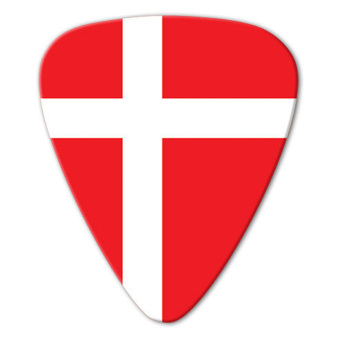 World Flag - Denmark Flag Picks (10 pack) - Ugly Dog Band Merch - Custom Guitar Picks and Band Merchandise Canada