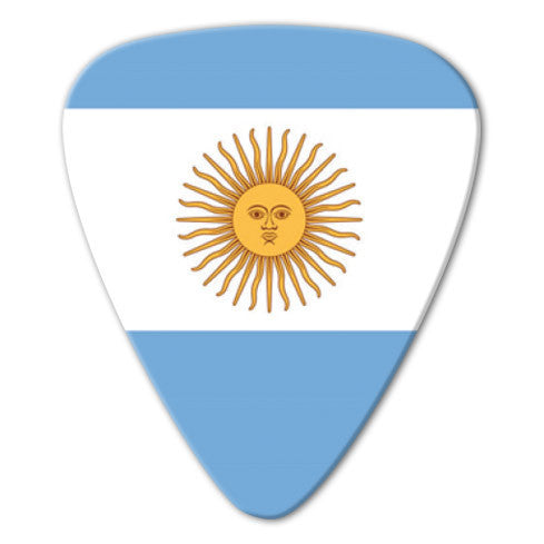World Flag - Argentina Flag Picks (10 pack) - Ugly Dog Band Merch - Custom Guitar Picks and Band Merchandise Canada