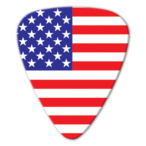 World Flag - USA Flag Picks (10 pack) - Ugly Dog Band Merch - Custom Guitar Picks and Band Merchandise Canada