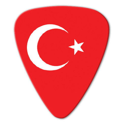 World Flag - Turkey Flag Picks (10 pack) - Ugly Dog Band Merch - Custom Guitar Picks and Band Merchandise Canada