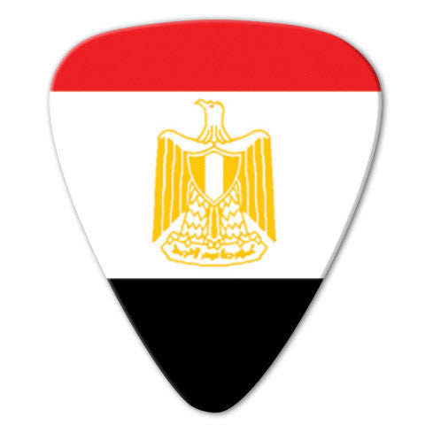 World Flag - Egypt Flag Picks (10 pack) - Ugly Dog Band Merch - Custom Guitar Picks and Band Merchandise Canada