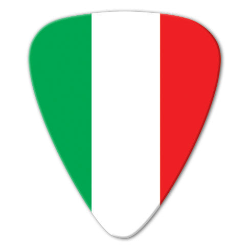World Flag - Italy Flag Picks (10 pack) - Ugly Dog Band Merch - Custom Guitar Picks and Band Merchandise Canada