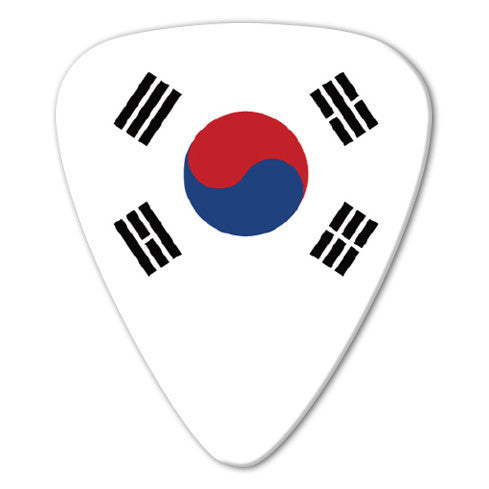 World Flag - South Korea Flag Picks (10 pack) - Ugly Dog Band Merch - Custom Guitar Picks and Band Merchandise Canada