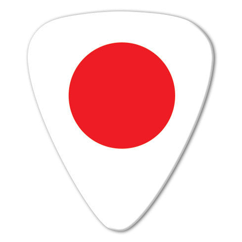 World Flag - Japan Flag Picks (10 pack) - Ugly Dog Band Merch - Custom Guitar Picks and Band Merchandise Canada
