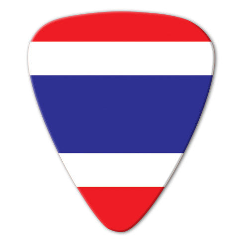 World Flag - Thailand Flag Picks (10 pack) - Ugly Dog Band Merch - Custom Guitar Picks and Band Merchandise Canada