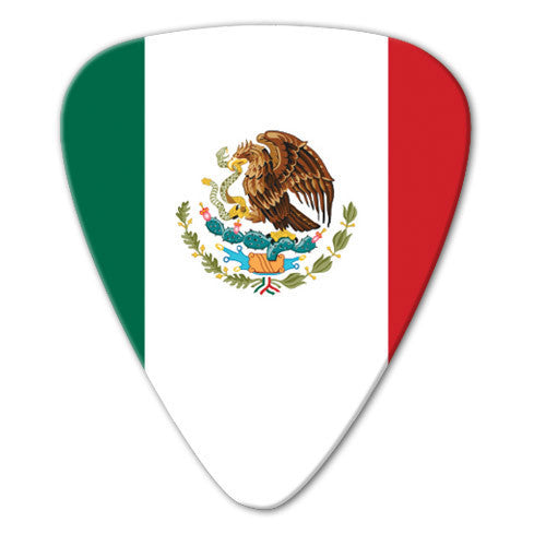 World Flag - Mexico Flag Picks (10 pack) - Ugly Dog Band Merch - Custom Guitar Picks and Band Merchandise Canada