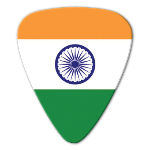World Flag - India Flag Picks (10 pack) - Ugly Dog Band Merch - Custom Guitar Picks and Band Merchandise Canada
