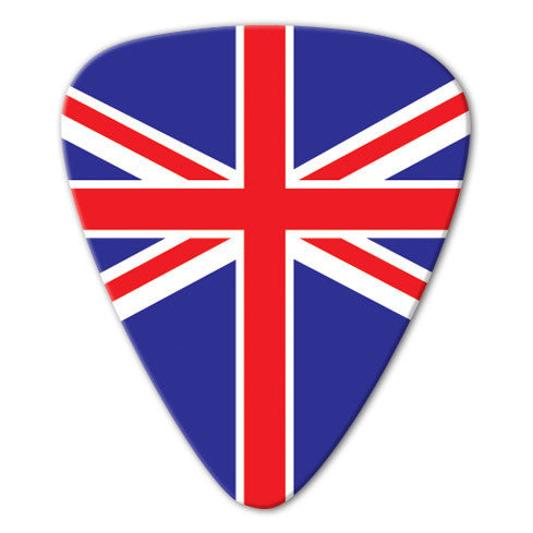 World Flag - UK Flag Picks (10 pack) - Ugly Dog Band Merch - Custom Guitar Picks and Band Merchandise Canada