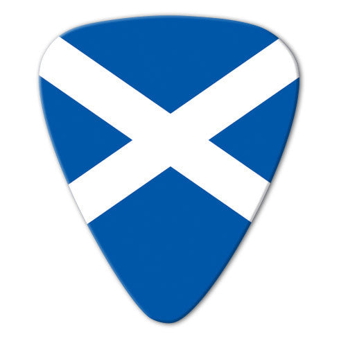 World Flag - Scotland Flag Picks (10 pack) - Ugly Dog Band Merch - Custom Guitar Picks and Band Merchandise Canada