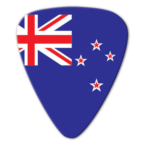 World Flag - New Zealand Flag Picks (10 pack) - Ugly Dog Band Merch - Custom Guitar Picks and Band Merchandise Canada