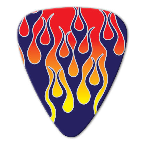 Flame Theme - Blue Flame Picks (10 pack) - Ugly Dog Band Merch - Custom Guitar Picks and Band Merchandise Canada