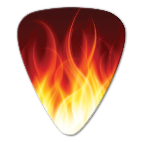 Flame Theme - Realistic Flame Picks (10 pack) - Ugly Dog Band Merch - Custom Guitar Picks and Band Merchandise Canada