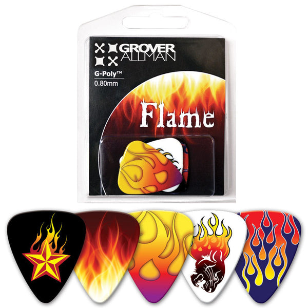 Themed Series - Flame Multi Pack - Ugly Dog Band Merch - Custom Guitar Picks and Band Merchandise Canada - 1