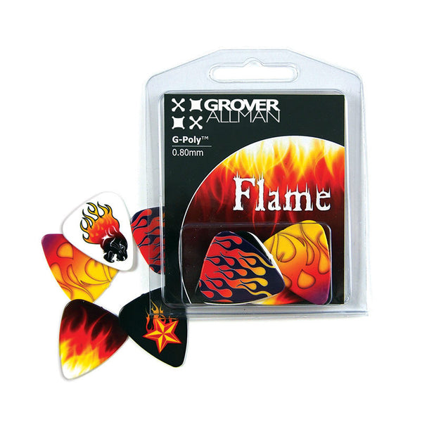 Themed Series - Flame Multi Pack - Ugly Dog Band Merch - Custom Guitar Picks and Band Merchandise Canada - 3