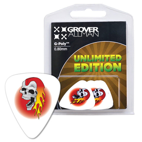 Unlimited Edition - Flaming Skull Multi Pack - Ugly Dog Band Merch - Custom Guitar Picks and Band Merchandise Canada - 1