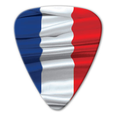 France - French Photo Flag Picks (10 pack) - Ugly Dog Band Merch - Custom Guitar Picks and Band Merchandise Canada