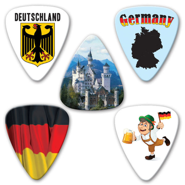 Countries of the World - Germany Multi Pack - Ugly Dog Band Merch - Custom Guitar Picks and Band Merchandise Canada - 2