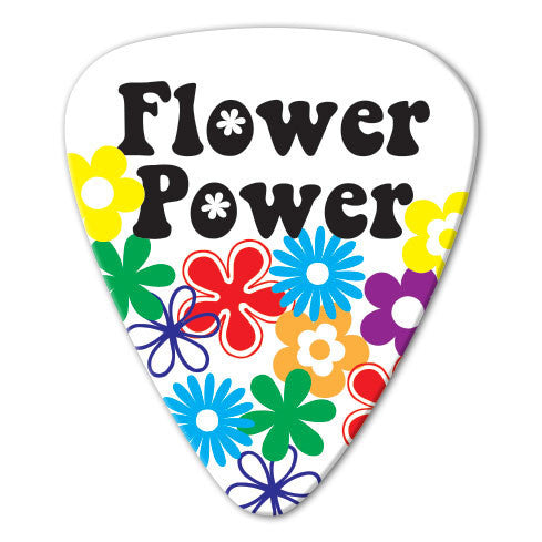Hippie Theme - Flower Power Picks (10 pack) - Ugly Dog Band Merch - Custom Guitar Picks and Band Merchandise Canada