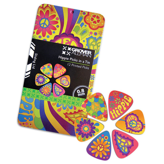 Pick Tin - Hippie - Ugly Dog Band Merch - Custom Guitar Picks and Band Merchandise Canada - 1