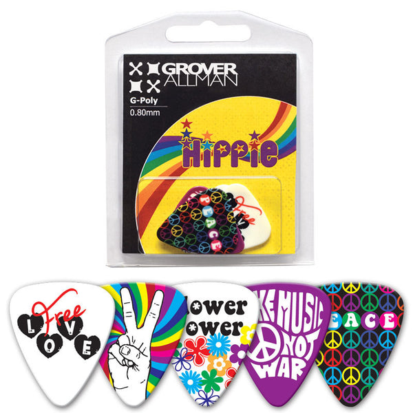Themed Series - Hippie Multi Pack - Ugly Dog Band Merch - Custom Guitar Picks and Band Merchandise Canada - 1