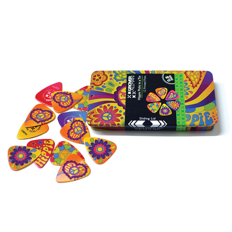 Pick Tin - Hippie - Ugly Dog Band Merch - Custom Guitar Picks and Band Merchandise Canada - 2