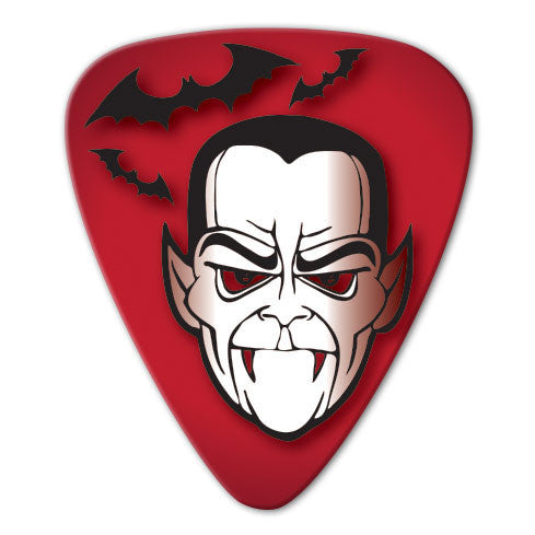 Horror Theme - Dracula Picks (10 pack) - Ugly Dog Band Merch - Custom Guitar Picks and Band Merchandise Canada