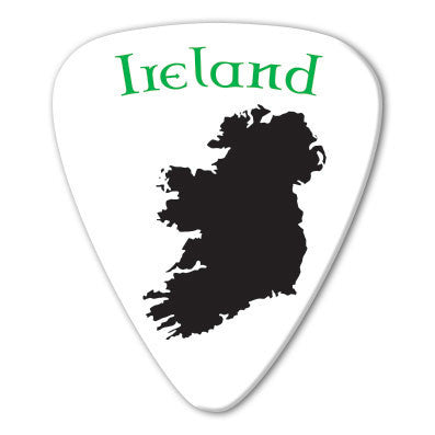 Ireland - Irish Map Picks (10 pack) - Ugly Dog Band Merch - Custom Guitar Picks and Band Merchandise Canada
