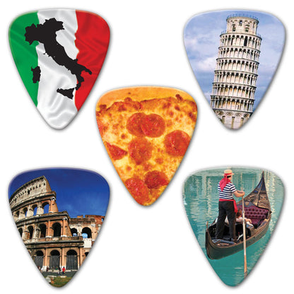 Countries of the World - Italy Multi Pack - Ugly Dog Band Merch - Custom Guitar Picks and Band Merchandise Canada - 2