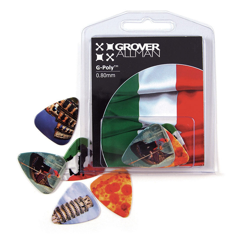 Countries of the World - Italy Multi Pack - Ugly Dog Band Merch - Custom Guitar Picks and Band Merchandise Canada - 3