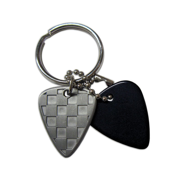 Pick Keyring - Checkerboard - Ugly Dog Band Merch - Custom Guitar Picks and Band Merchandise Canada