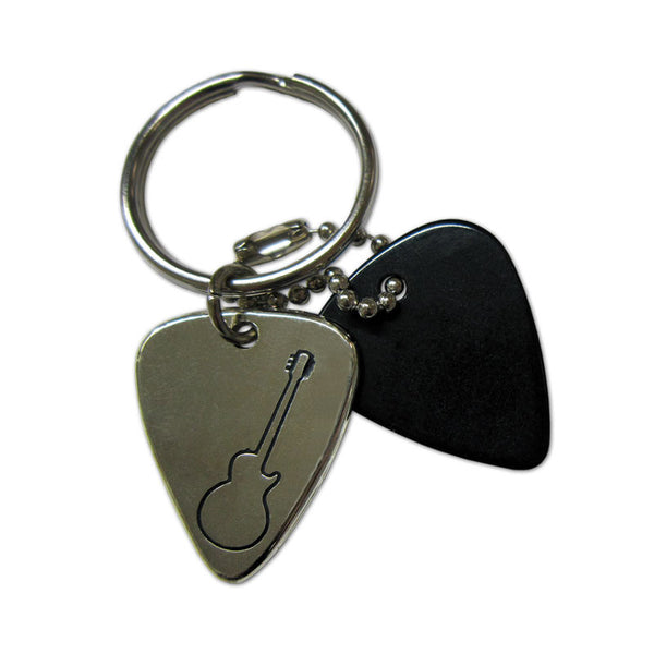 Pick Keyring - Guitar Outline - Ugly Dog Band Merch - Custom Guitar Picks and Band Merchandise Canada