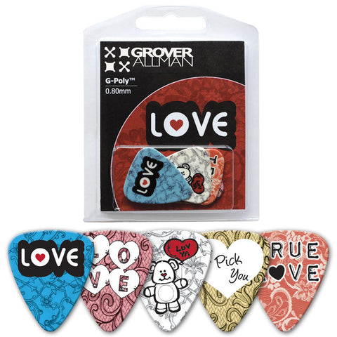 Themed Series - Love Multi Pack - Ugly Dog Band Merch - Custom Guitar Picks and Band Merchandise Canada - 1