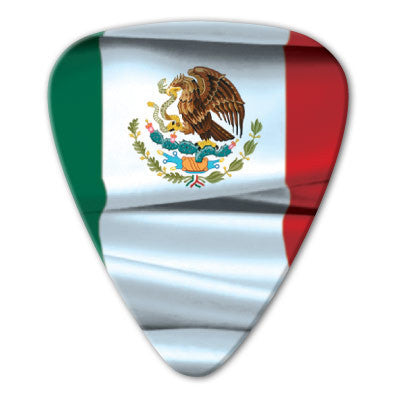 Mexico - Mexican Photo Flag Picks (10 pack) - Ugly Dog Band Merch - Custom Guitar Picks and Band Merchandise Canada