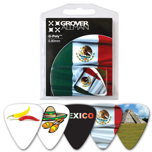 Countries of the World - Mexico Multi Pack - Ugly Dog Band Merch - Custom Guitar Picks and Band Merchandise Canada - 1