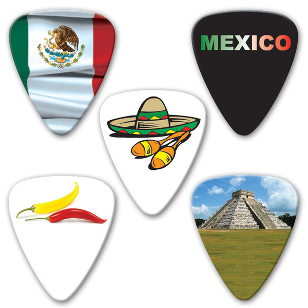 Countries of the World - Mexico Multi Pack - Ugly Dog Band Merch - Custom Guitar Picks and Band Merchandise Canada - 2