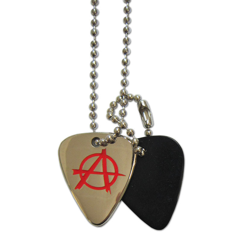 Pick Necklace - Anarchy - Ugly Dog Band Merch - Custom Guitar Picks and Band Merchandise Canada