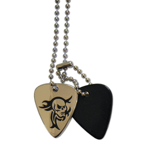 Pick Necklace - Tribal Skull - Ugly Dog Band Merch - Custom Guitar Picks and Band Merchandise Canada