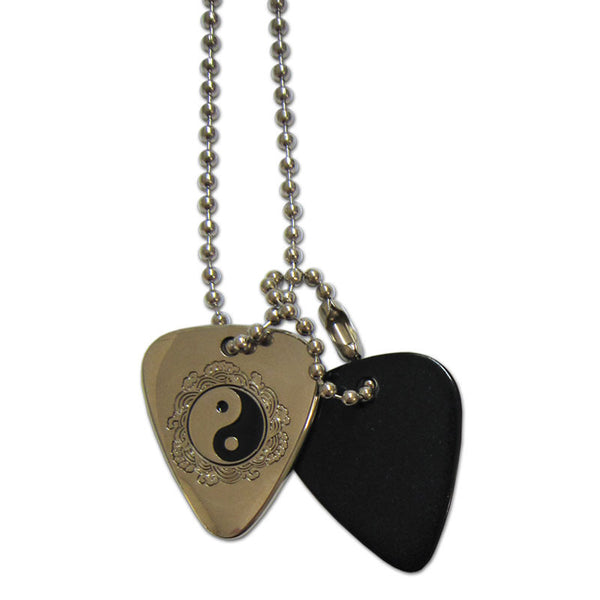 Pick Necklace - Yin Yang - Ugly Dog Band Merch - Custom Guitar Picks and Band Merchandise Canada