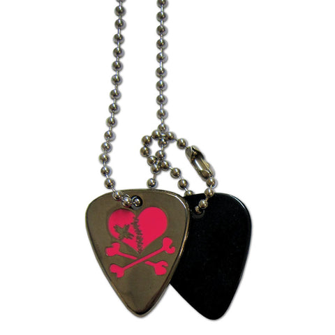 Pick Necklace - Broken Heart - Ugly Dog Band Merch - Custom Guitar Picks and Band Merchandise Canada