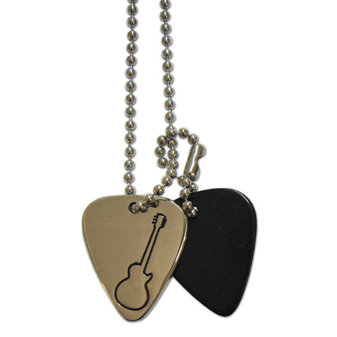 Pick Necklace - Guitar Outline - Ugly Dog Band Merch - Custom Guitar Picks and Band Merchandise Canada