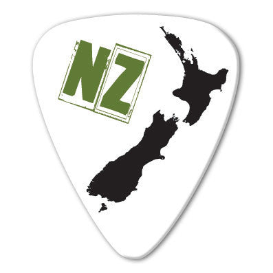 New Zealand - NZ Map Picks (10 pack) - Ugly Dog Band Merch - Custom Guitar Picks and Band Merchandise Canada