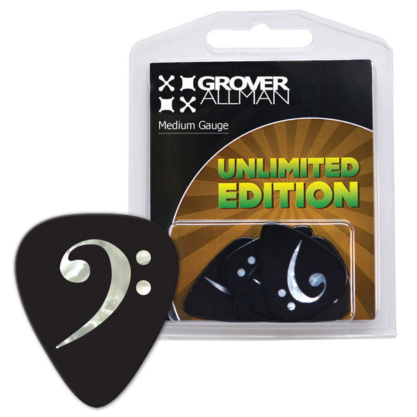 Unlimited Edition - Pearl Bass Clef Multi Pack - Ugly Dog Band Merch - Custom Guitar Picks and Band Merchandise Canada - 1