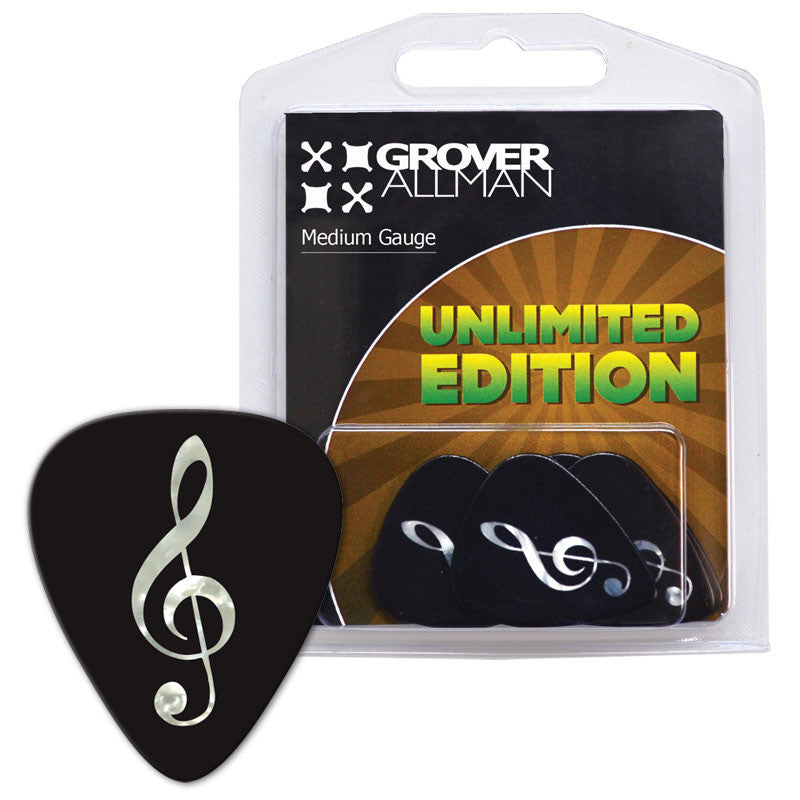 Unlimited Edition - Pearl Treble Clef Multi Pack - Ugly Dog Band Merch - Custom Guitar Picks and Band Merchandise Canada - 1
