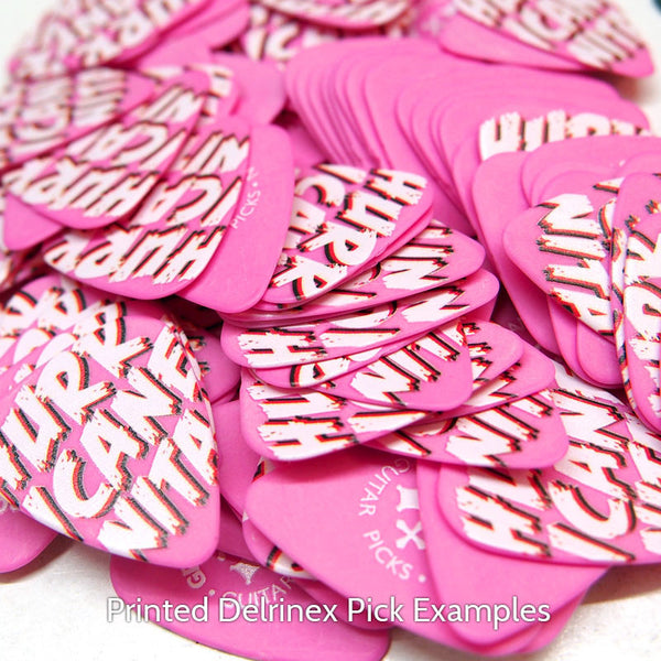 Delrinex ISO Shape Full Colour Printed Picks - Double Sided - Ugly Dog Band Merch - Custom Guitar Picks and Band Merchandise Canada - 7
