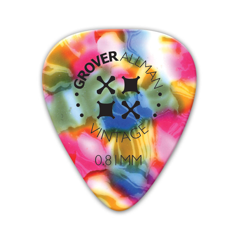 Vintage Celluloid Pro Picks (10 Pack) - Rainbow - Ugly Dog Band Merch - Custom Guitar Picks and Band Merchandise Canada - 4