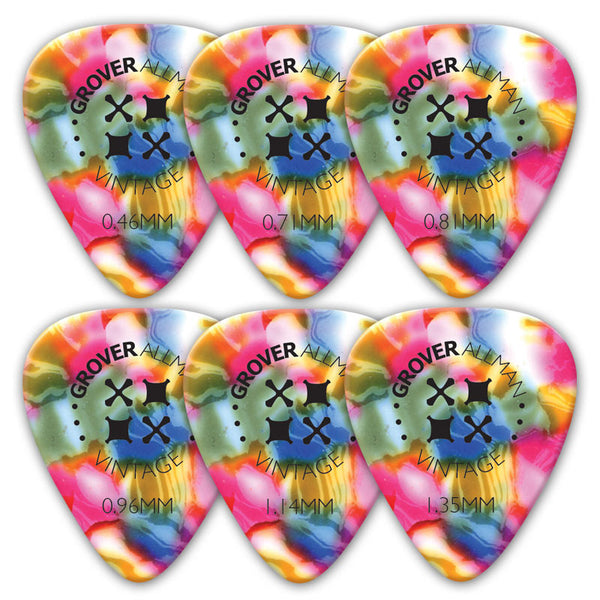 Vintage Celluloid Pro Picks (10 Pack) - Rainbow - Ugly Dog Band Merch - Custom Guitar Picks and Band Merchandise Canada - 1