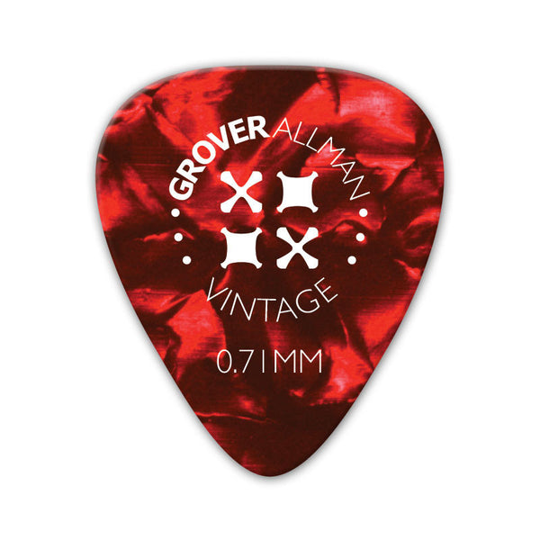 Vintage Celluloid Pro Picks (10 Pack) - Red - Ugly Dog Band Merch - Custom Guitar Picks and Band Merchandise Canada - 3
